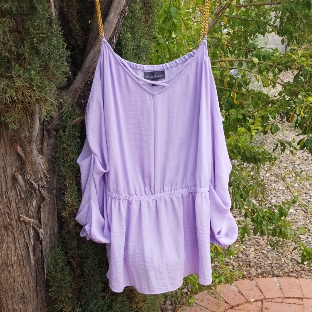 Bold Elements cold shoulder top